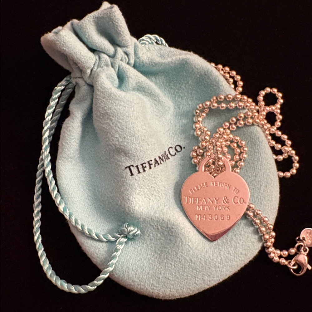 Tiffany & Co. Silver Heart Tag Necklace